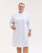 Медичний халат жіночий Валенсія білий з принтованою вставкою Medical +SIZE 594-539-679 фото 1