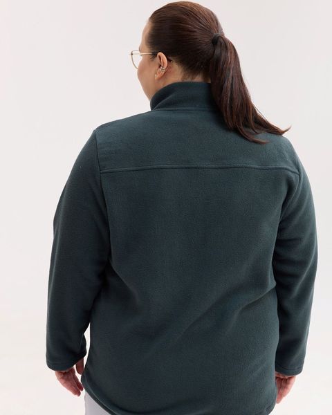 Медична кофта жіноча флісова Фінляндія темно-зелена +SIZE 608-430-881 фото
