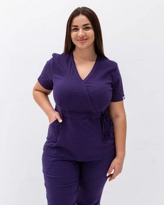 Медицинский женский костюм Рио фиолетовый +SIZE 1704724248 фото