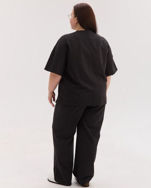 Медичний костюм жіночий Чикаго чорний +SIZE 628-321-996 фото