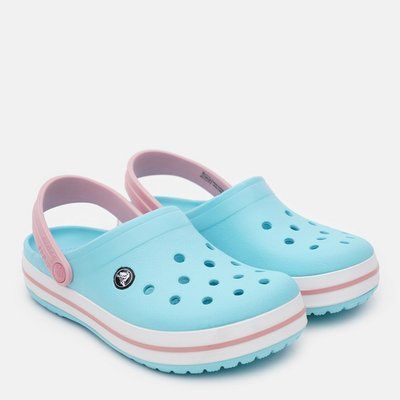 Взуття медичне Crocs Crocband Ice Blue White 200400-1 фото