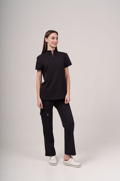 Жіночий медичний костюм Cargo Black 8592752 фото