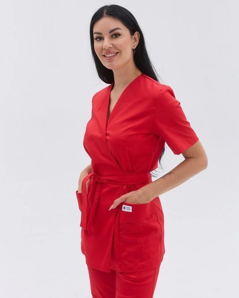 Женский медицинский костюм Киото красный 519-434-679 фото