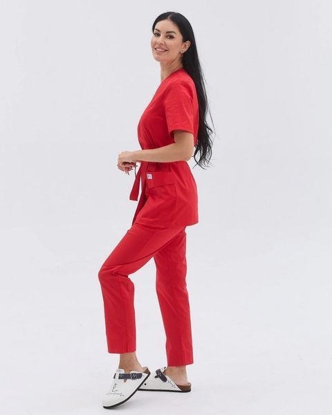 Женский медицинский костюм Киото красный 519-434-679 фото
