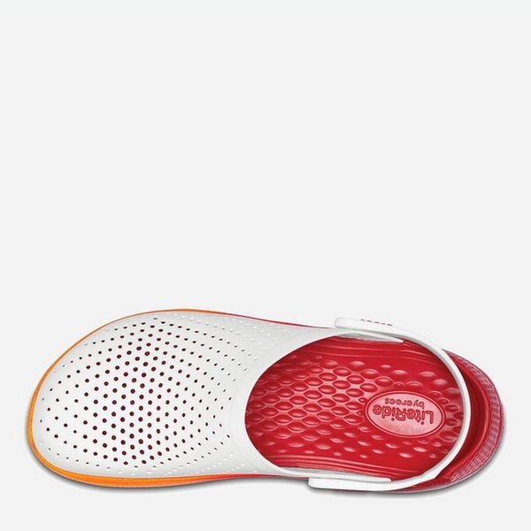 Взуття медичне Crocs LiteRide Clog White/Orange 700407-1 фото