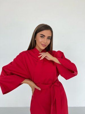 Медицинский женский халат-кимоно Red 231450-2 фото