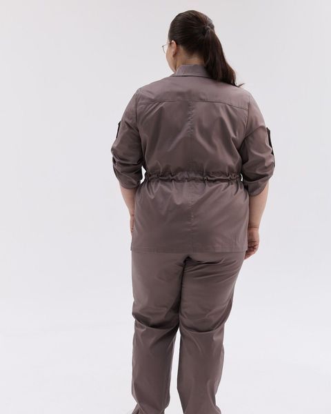 Медичний костюм жіночий Кейптаун какао +SIZE 585-521-6793 фото
