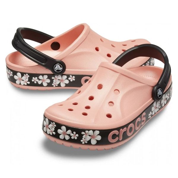 Взуття медичне Crocs Bayaband Melon/Floral 306606-1 фото