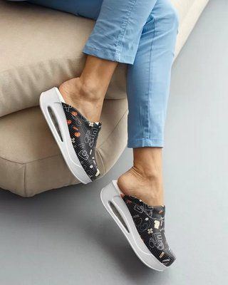 Обувь медицинская женская сабо Health black с подошвой AirMax 1704724205 фото