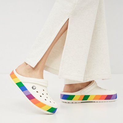 Обувь медицинская Crocs Crocband Rainbow Block White 2004806-4 фото