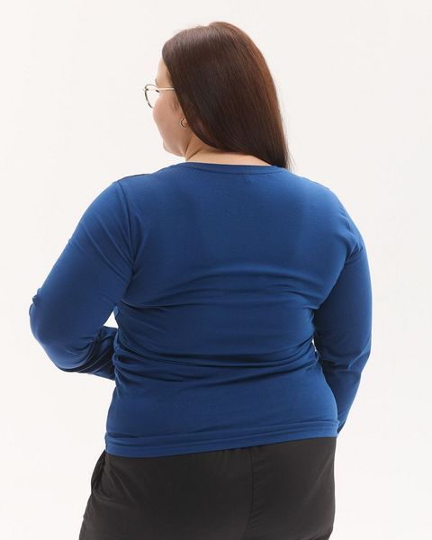 Медичний лонгслів жіночий синій +SIZE 623-322-951 фото