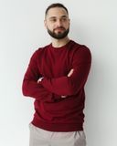 Медичний світшот Нью-Йорк чоловічий вишневий 1704725841 фото