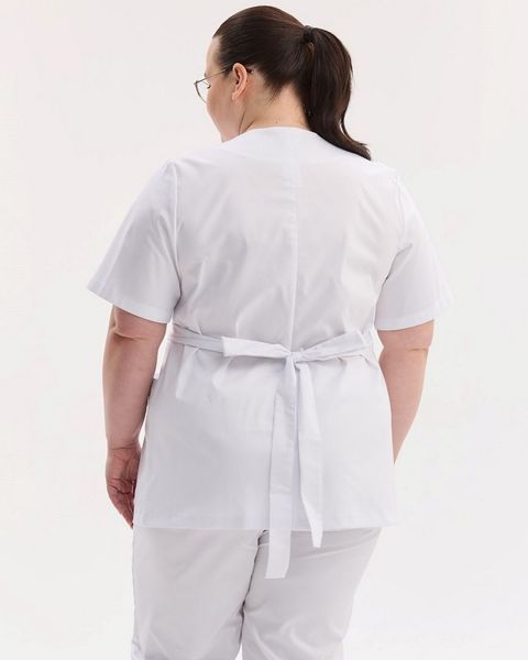 Медична сорочка жіноча Кіото біла +SIZE 574-324-679 фото