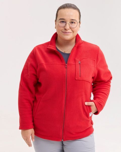 Медична кофта жіноча флісова Фінляндія червона +SIZE 608-434-881 фото