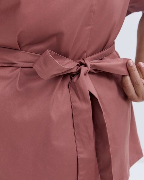 Медична сорочка жіноча Кіото рожево-теракотовий +SIZE 574-530-679 фото