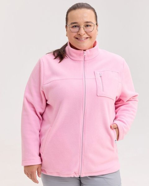 Медична кофта жіноча флісова Фінляндія рожева +SIZE 608-337-881 фото