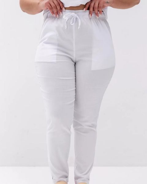 Медичний хірургічний костюм жіночий Марсель білий +SIZE 499-324-708 фото