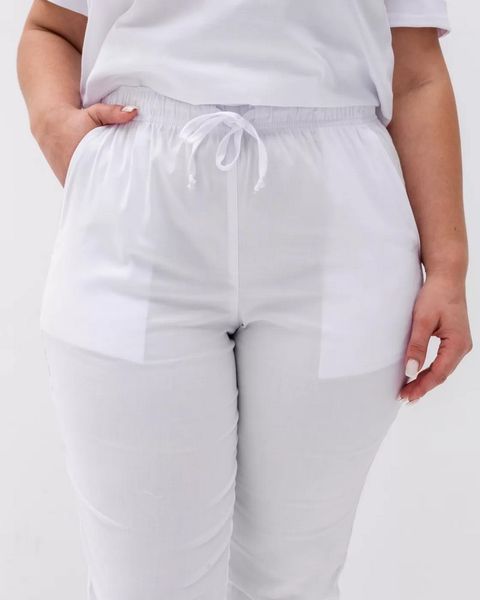 Медичний хірургічний костюм жіночий Марсель білий +SIZE 499-324-708 фото