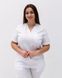 Медичний хірургічний костюм жіночий Марсель білий +SIZE 499-324-708 фото 2