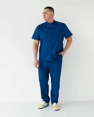 Медицинский костюм мужской Бостон сапфир +SIZE 485-310-679 фото