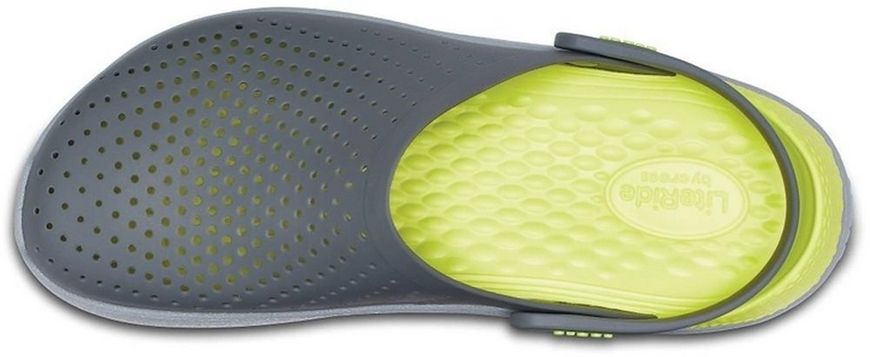 Взуття медичне Crocs LiteRide Clog Grey/Light Green 700404-1 фото