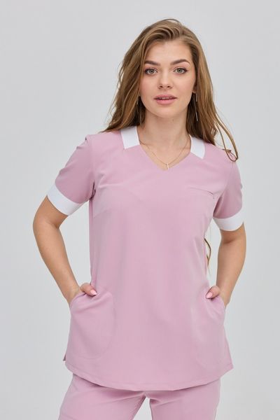 Медичний жіночий костюм Polly Easy Pink-Gray 123212-1 фото