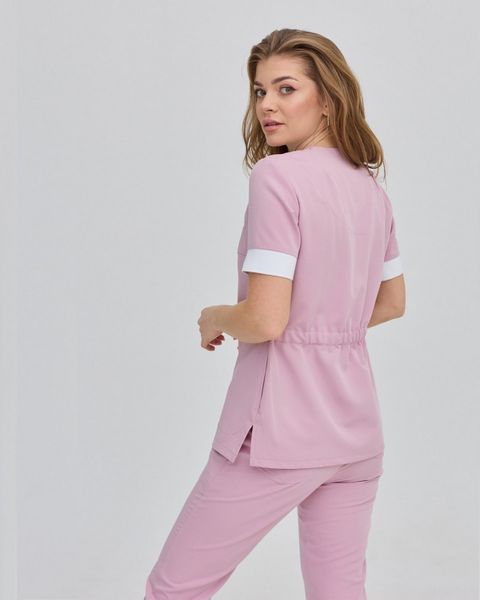 Медичний жіночий костюм Polly Easy Pink-Gray 123212-1 фото