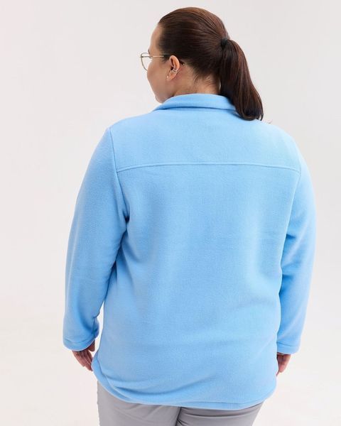 Медична кофта жіноча флісова Фінляндія блакитна +SIZE 608-333-881 фото
