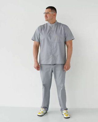 Медицинский костюм мужской Бостон серый+SIZE 485-3171-679 фото