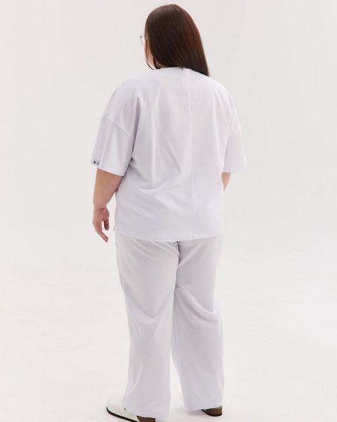 Медичний костюм жіночий Чикаго білий +SIZE 628-324-996 фото
