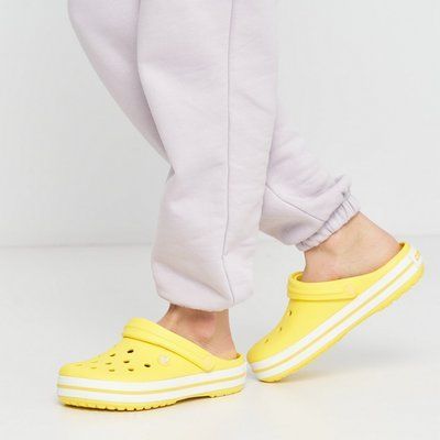 Взуття медичне Crocs Crocband Lemon White 200405-1 фото