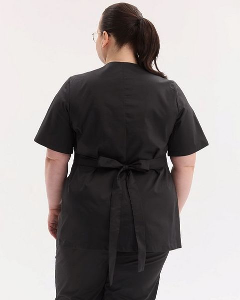 Медична сорочка жіноча Кіото чорна +SIZE 574-321-679 фото