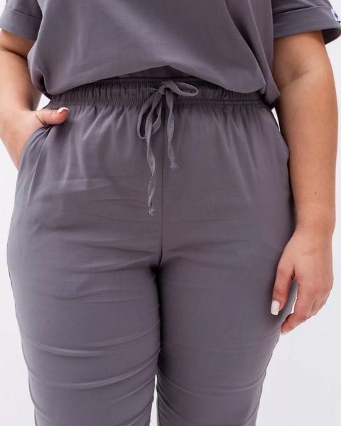 Медичний хірургічний костюм жіночий Марсель сірий +SIZE 499-328-7081 фото