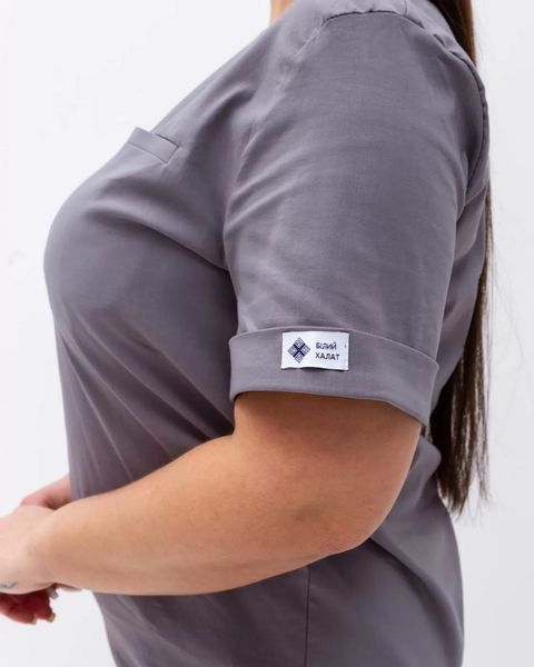 Медичний хірургічний костюм жіночий Марсель сірий +SIZE 499-328-7081 фото