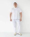 Медицинский костюм мужской Бостон белый +SIZE 385-3171-679 фото