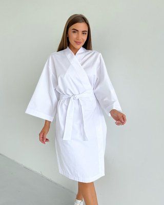 Медичний жіночий халат-кімоно White 231450-0 фото