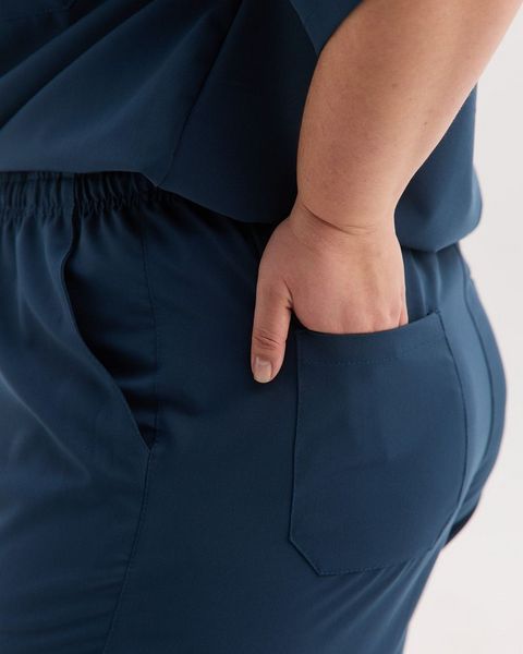 Медичний костюм жіночий Чикаго синій +SIZE 628-322-996 фото