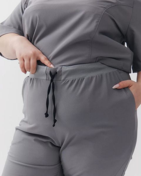 Медичний хірургічний костюм жіночий Аризона сірий LARGE SIZE 555-328-924 фото